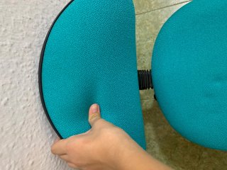 Silla de estudio turquesa