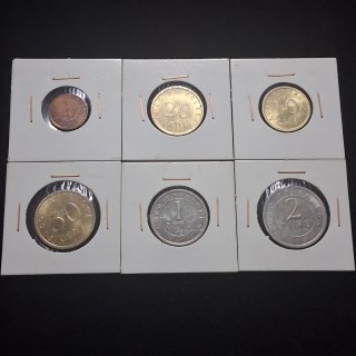 Set de 6 Monedas Euro en Prueba