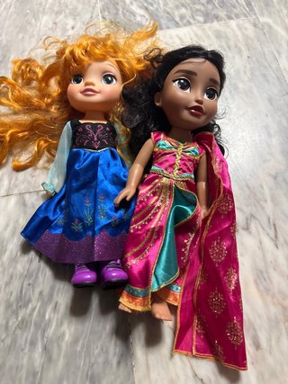 2 Muñecas Disney: Anna y Jasmine