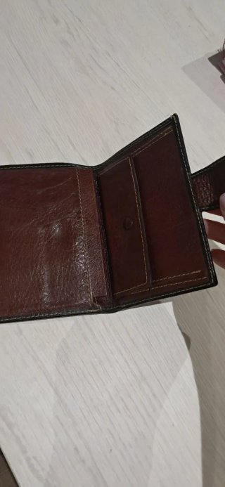 Cartera monedero de piel