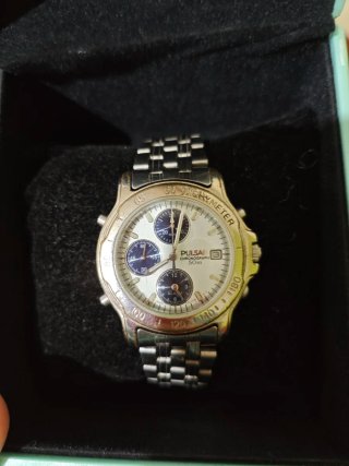 Reloj Pulsar Cronógrafo Hombre, 50m