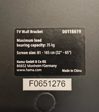 Soporte TV Hama Articulado Pared