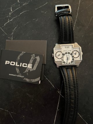 Reloj Police Negro y Plateado