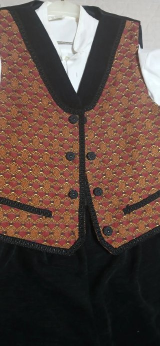 Traje Baturro Talla 12-14: Camisa, Chaleco, Pantal