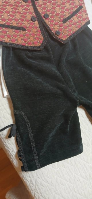 Traje Baturro Talla 12-14: Camisa, Chaleco, Pantal