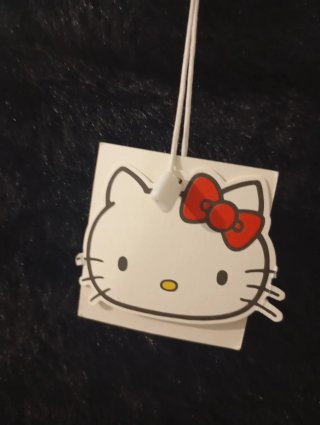 Jersey Negro Peludo Hello Kitty Talla S