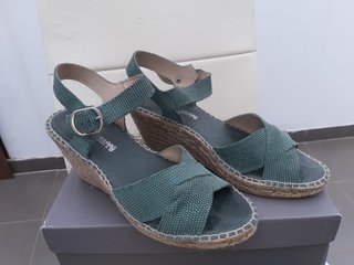 Zapatilla esparto mujer verde