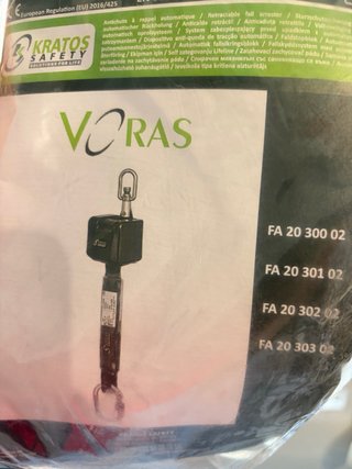 Anticaídas Retráctil Kratos Safety Voras 2,5m