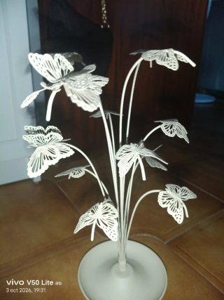Joyero mariposas blanco