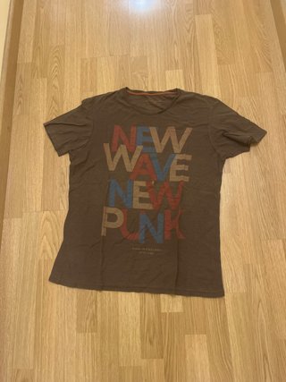 Camiseta Manga Corta Marrón Pull&Bear L