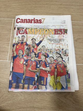 Periódico Canarias 7 Mundial Campeones