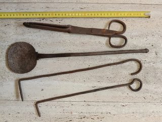 Set de 4 Herramientas de Hierro Forjado
