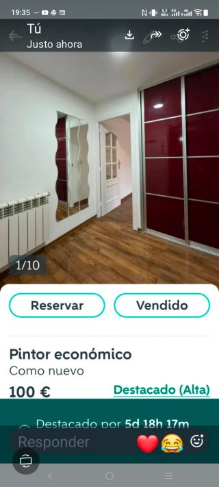 Pintor económico como nuevo