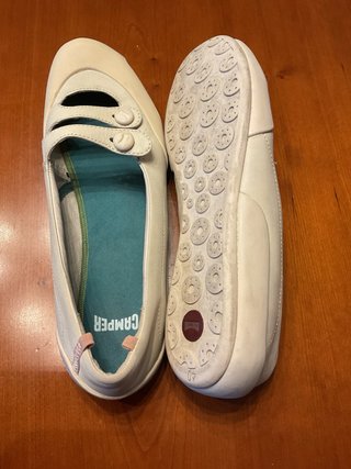 Manoletinas Camper T40 Blanco Roto