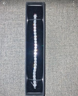 Pulsera de plata con circonitas