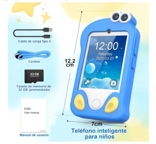 Teléfono de juguete K280 Azul - 32GB.