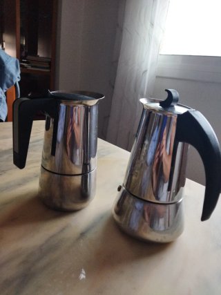 Set de 2 Cafeteras Italianas de Acero