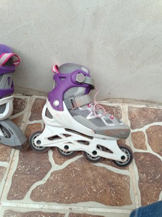 Patines Oxelo Morado y Gris 32-35