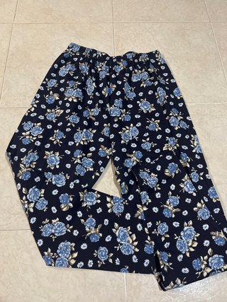 Mallas estampadas flores azules