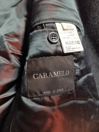 Abrigo Clásico de Lana CARAMELO Hombre Nuevo T.52