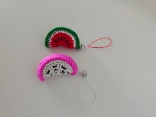 Llavero de frutas Tejido a Crochet
