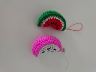 Llavero de frutas Tejido a Crochet
