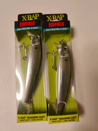 Lote 2 señuelos Rapala X-RAP Magnum Cast 59