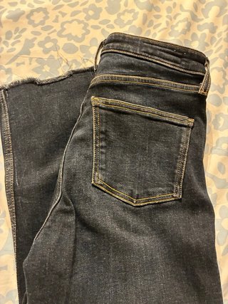 Jeans Zara Flare Cropped Azul