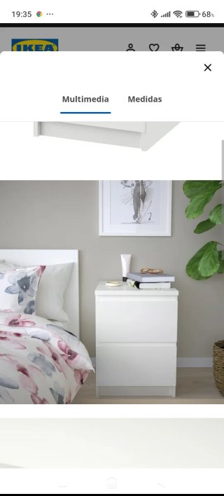 2 Mesitas de Noche Ikea Nuevas Montadas