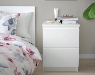 2 Mesitas de Noche Ikea Nuevas Montadas
