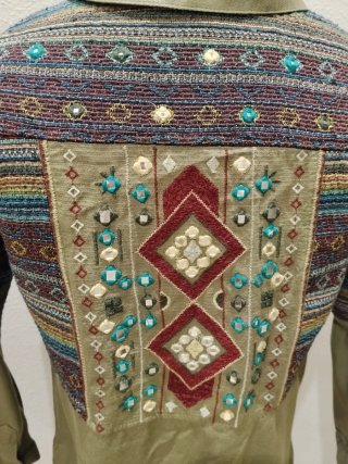 Camisa étnica Bershka talla M
