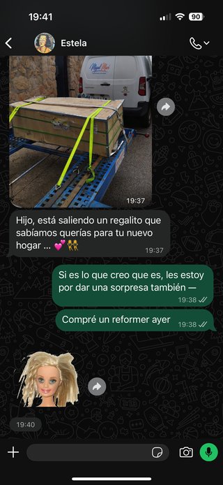 Reformer Pilates Madera Plegable sin abrir