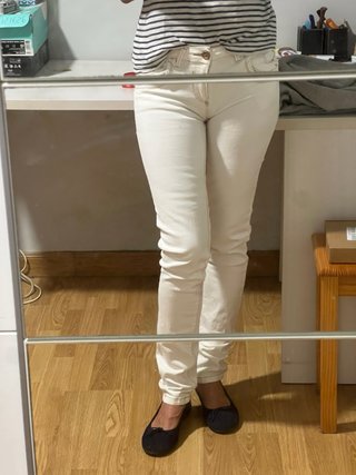 Vaqueros Pitillo Blancos Pull&Bear