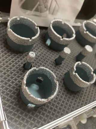 Juego Brocas Diamantadas Cerámica