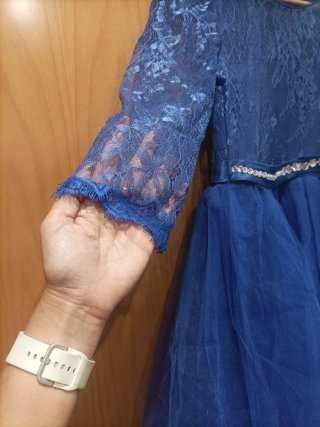 Vestido de fiesta azul talla 170