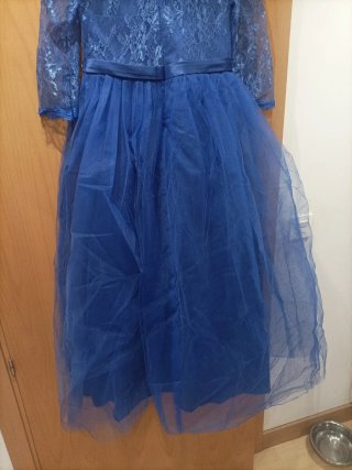 Vestido de fiesta azul talla 170