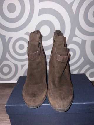 Botines Geox Marrones con Tacón y plataforma, pelo