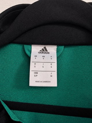Chaqueta Adidas Verde y Negra Talla S