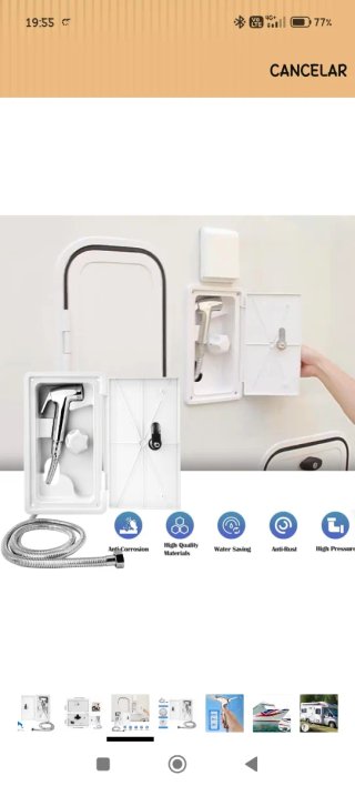Ducha Camper Autocaravana Extensible