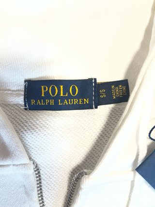 Chaqueta Polo Ralph Lauren Blanca Cremallera