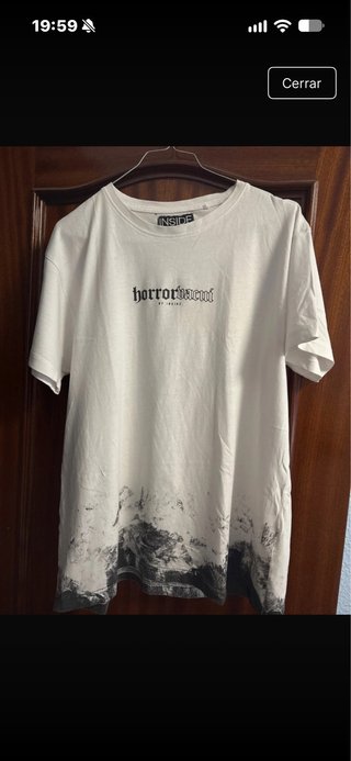 Camiseta INSIDE blanca estampada