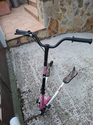 Patineta doble rosa y blanca