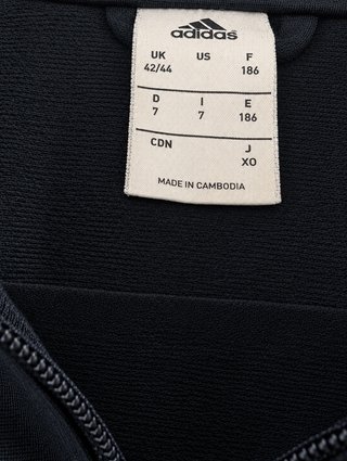 Chaqueta Adidas Vintage Azul Negra 3 Rayas