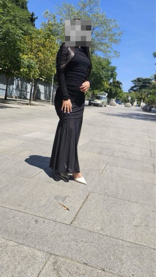 Vestido negro largo fiesta