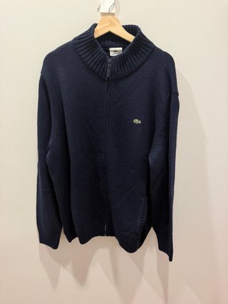 Jersey Lacoste Azul con Cremallera