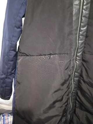 Abrigo Bimba y Lola Azul y Negro Talla M