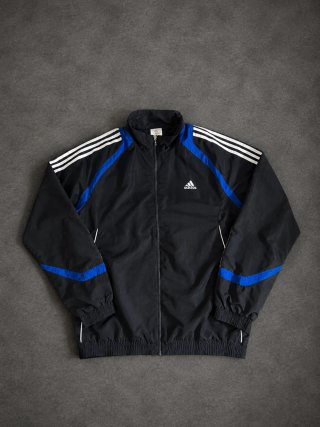 Adidas Chaqueta Chándal Vintage | Negra Y Azul