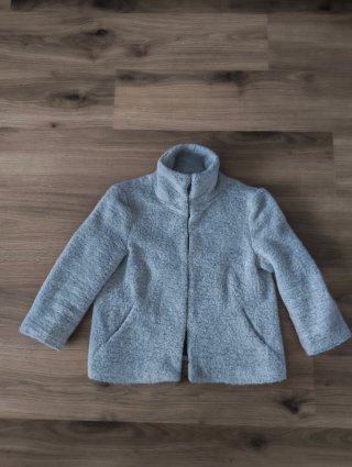 Chaqueta corta gris S Mohair/Algodón