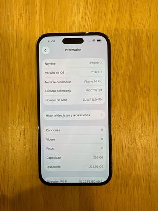 iPhone 14 Pro 256GB Negro