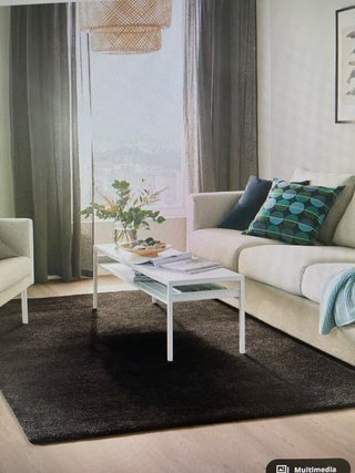 Tappeto a pelo corto grigio/marrone di IKEA